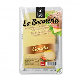 Queso Gouda en lonchas LA BOCATERIA envase 200 grs